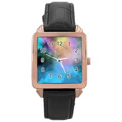 Smokescreen Rose Gold Leather Watch 