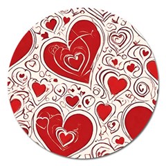 Be My Valentine Magnet 5  (round)