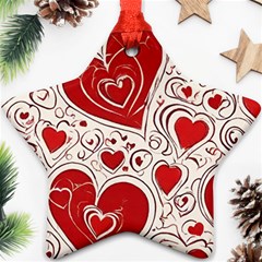 Be My Valentine Star Ornament (two Sides) by pollyparadiseartshop