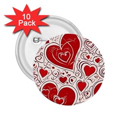 Be My Valentine 2 25  Buttons (10 Pack) 