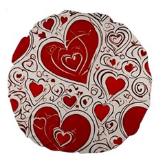 Be My Valentine Large 18  Premium Round Cushions