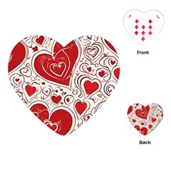 Be My Valentine Playing Cards Single Design (heart)