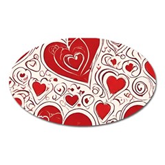 Be My Valentine Oval Magnet