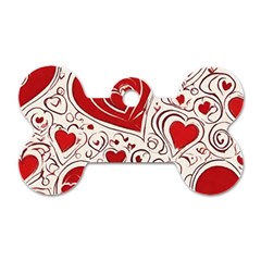 Be My Valentine Dog Tag Bone (two Sides)