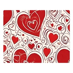 Be My Valentine Two Sides Premium Plush Fleece Blanket (large)