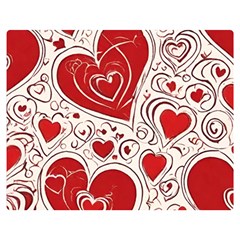 Be My Valentine Two Sides Premium Plush Fleece Blanket (teen Size)