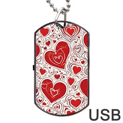 Be My Valentine Dog Tag Usb Flash (two Sides)