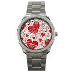 Be My Valentine Sport Metal Watch Front