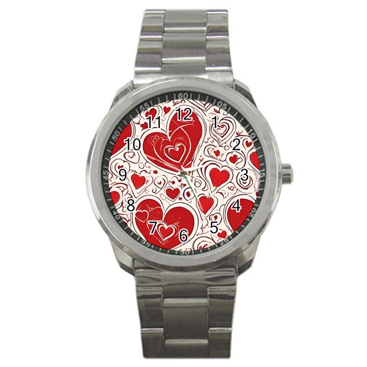 Be My Valentine Sport Metal Watch