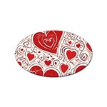 Be My Valentine Sticker Oval (100 pack) Front