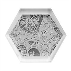 Be My Valentine Hexagon Wood Jewelry Box