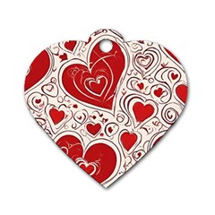 Be My Valentine Dog Tag Heart (two Sides)