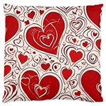 Be My Valentine Large Premium Plush Fleece Cushion Case (Two Sides) Back