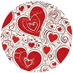 Be My Valentine Wooden Puzzle Round by pollyparadiseartshop