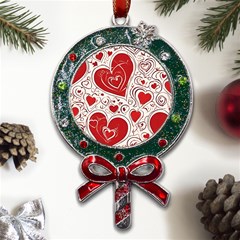 Be My Valentine Metal X mas Lollipop With Crystal Ornament