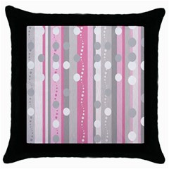 Candy Throw Pillow Case (black)