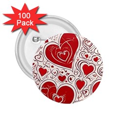 Be My Valentine 2 25  Buttons (100 Pack) 