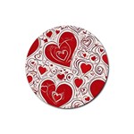 Be My Valentine Rubber Round Coaster (4 pack) Front