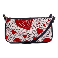 Be My Valentine Shoulder Clutch Bag by pollyparadiseartshop