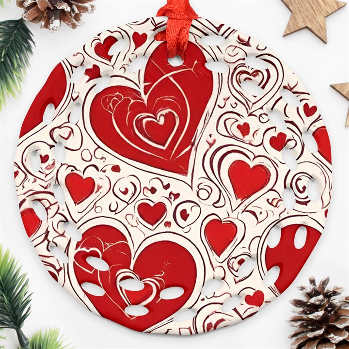 Be My Valentine Ornament (Round Filigree)