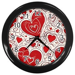 Be My Valentine Wall Clock (black)