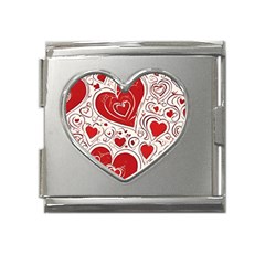 Be My Valentine Mega Link Heart Italian Charm (18mm)