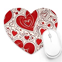 Be My Valentine Heart Mousepad by pollyparadiseartshop