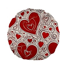 Be My Valentine Standard 15  Premium Flano Round Cushions