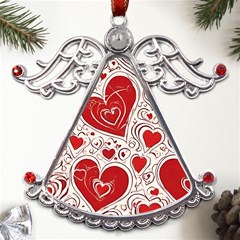 Be My Valentine Metal Angel With Crystal Ornament by pollyparadiseartshop