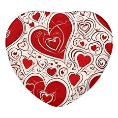 Be My Valentine Heart Glass Fridge Magnet (4 Pack)