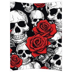 Roses And Skulls Back Support Cushion