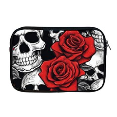 Roses And Skulls Apple Macbook Pro 17  Zipper Case