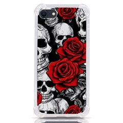 Roses And Skulls Iphone Se by pollyparadiseartshop