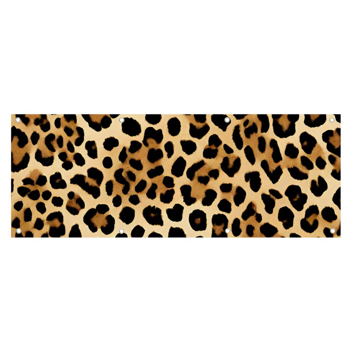 Leopard Banner and Sign 8  x 3 