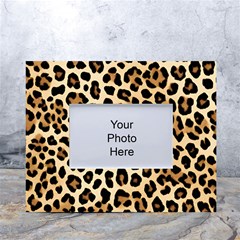 Leopard White Tabletop Photo Frame 4 x6 