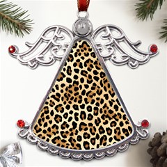 Leopard Metal Angel With Crystal Ornament