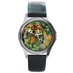 Tiger Round Metal Watch by ironman2222