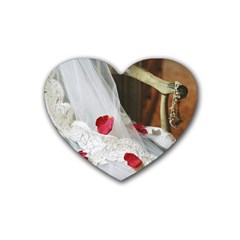 Western Wedding Festival Rubber Coaster (heart) by ironman2222