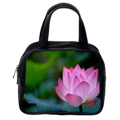 Pink Flower Classic Handbag (one Side) by ironman2222