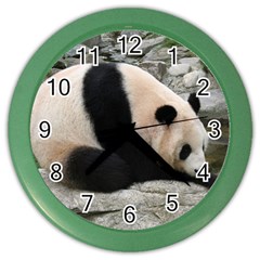 Giant Panda Color Wall Clock