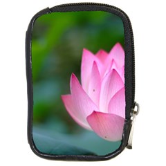 Red Pink Flower Compact Camera Leather Case by ironman2222