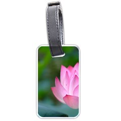 Red Pink Flower Luggage Tag (one Side)