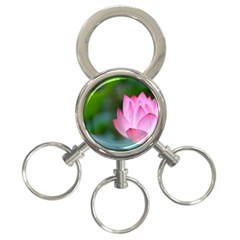 Pink Flowers 3-ring Key Chain by ironman2222