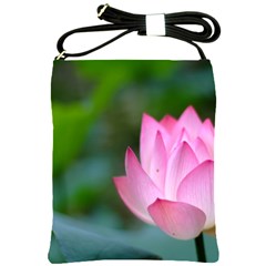 Pink Flowers Shoulder Sling Bag