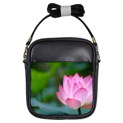 Pink Flowers Girls Sling Bag