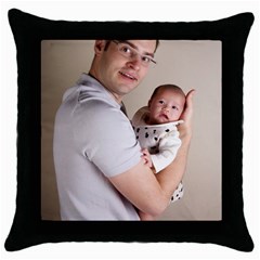 Father And Son Hug Throw Pillow Case (black) by ironman2222