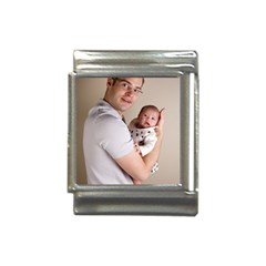 Father And Son Hug Italian Charm (13mm)