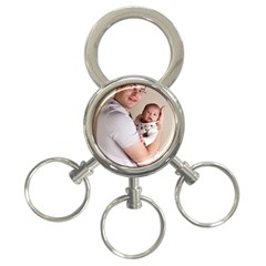 Father And Son Hug 3-ring Key Chain by ironman2222