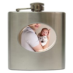 Father And Son Hug Hip Flask (6 Oz) by ironman2222