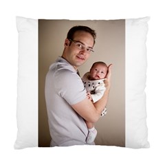 Father And Son Hug Cushion Case (one Side) by ironman2222